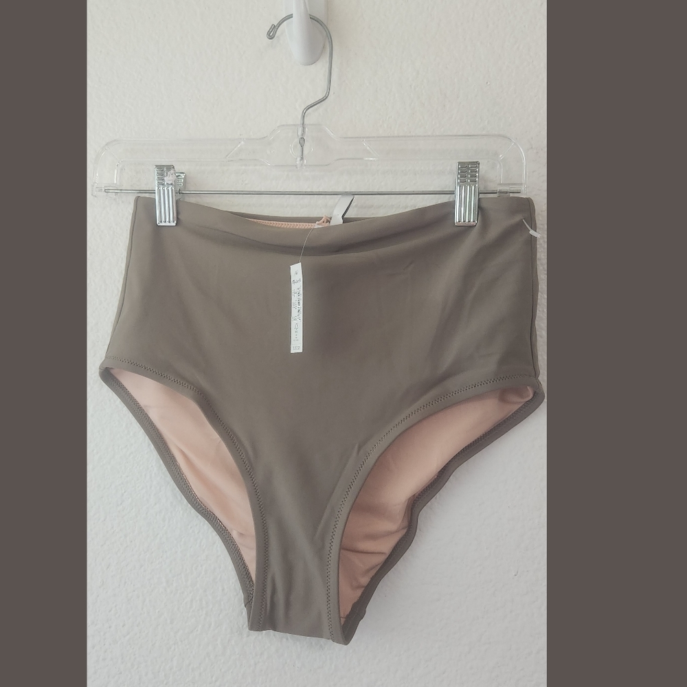 Madewell NWT Second Wave Retro Highwaist Swimsuit Bottom Sz Medium